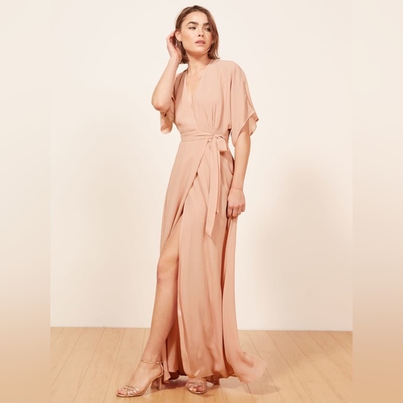 Reformation Dresses Reformation Winslow Dress In Blush Pink Size